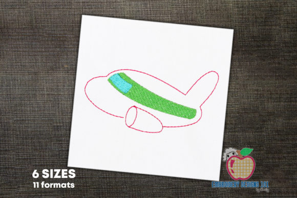 Airplane in Flight Sketch