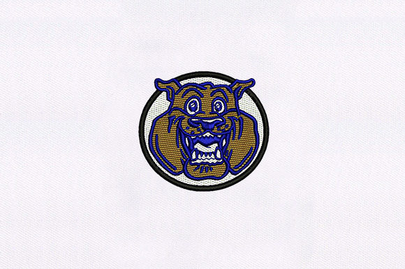 Amused Dog: A Playful, Professional Embroidery Design for Small Business Merch