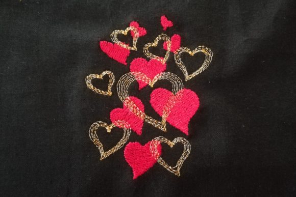 Bunch of Hearts: A Thoughtful Embroidery Design for Personalized Gifts