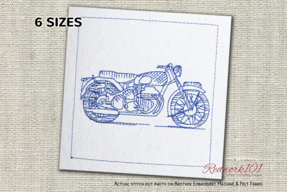 Classic British Motorcycle Redwork