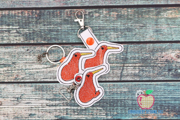 Kiwi Bird ITH KeyFob Snaptab