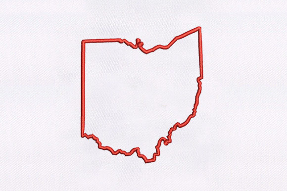 Ohio Map Outline Design