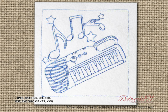 Piano Keyboard Embroidery Design Review