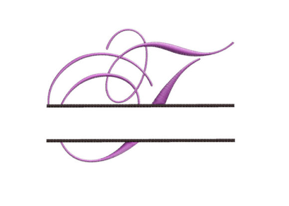 Split Monogram Font Letter T
