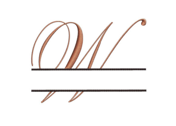 Split Monogram Font Letter W Review