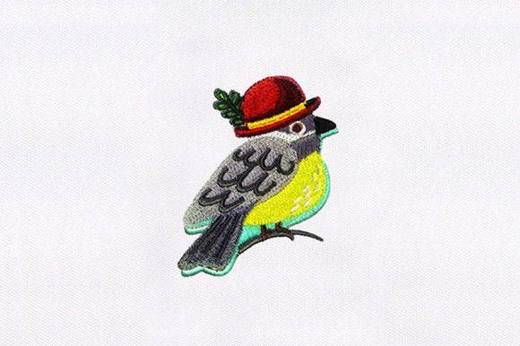 Stylish Little Bird: A Thoughtful Embroidery Design for Meaningful Gifts